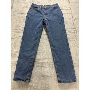 Blue Mountain Fleece Lined Jeans Womens 8 Straight Leg Stretch Denim Pants